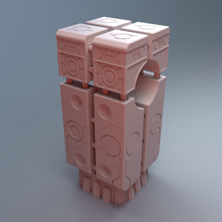 Corvus Games Terrain 3D printable NekroWorld Power Node terrain for 28mm - 40mm grimdark scifi tabletop wargaming