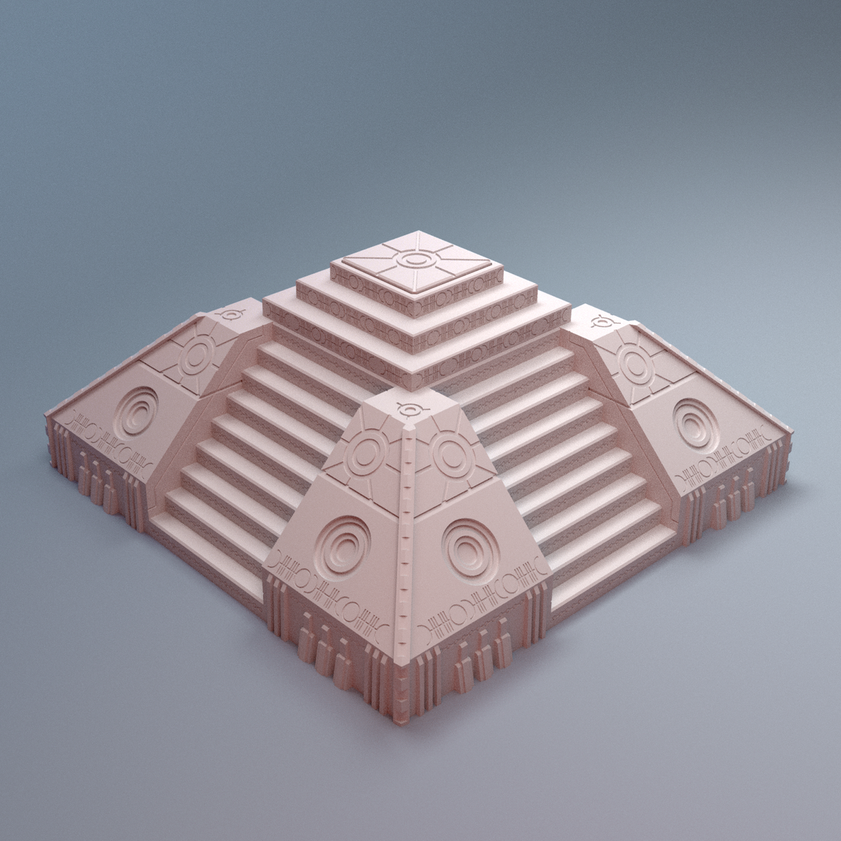 Balancer World Pyramids Scifi Grimdark Nekroworld Pyramid 3D printable terrain – Corvus Games ...