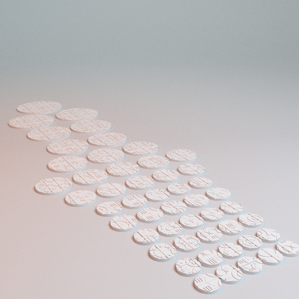 Corvus Games Terrain 3D printable NekroWorld miniatures bases for 28mm -  32mm scifi tabletop wargaming