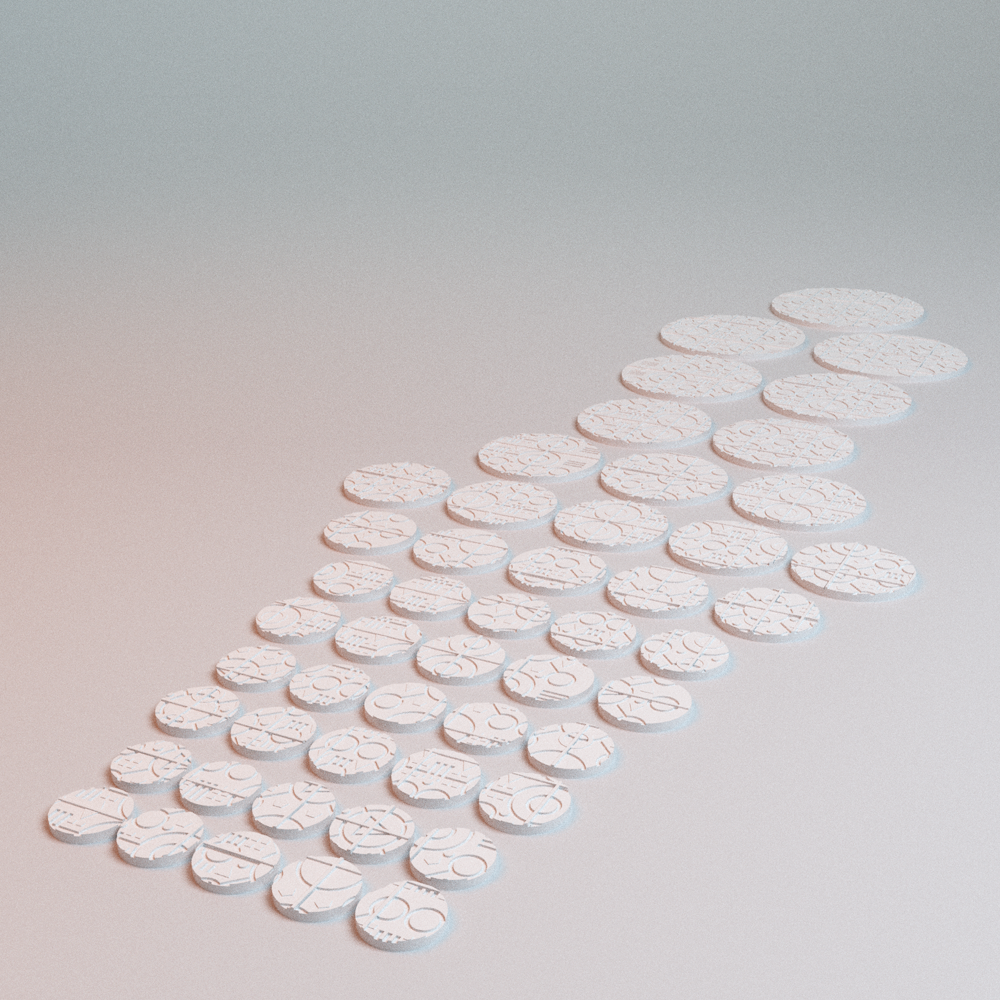 Corvus Games Terrain 3D printable NekroWorld miniatures bases for 28mm -  32mm scifi tabletop wargaming