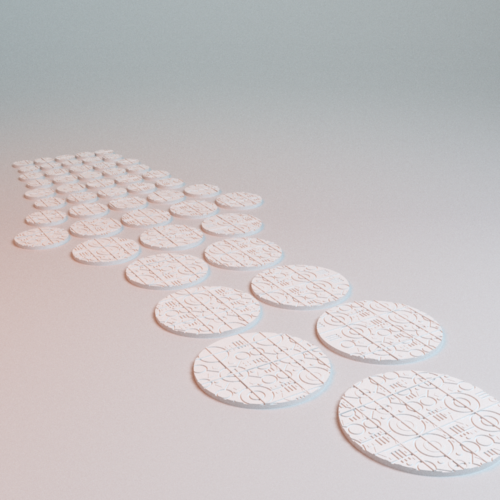 Corvus Games Terrain 3D printable NekroWorld miniatures bases for 28mm -  32mm scifi tabletop wargaming