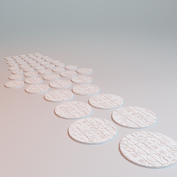 Corvus Games Terrain 3D printable NekroWorld miniatures bases for 28mm -  32mm scifi tabletop wargaming