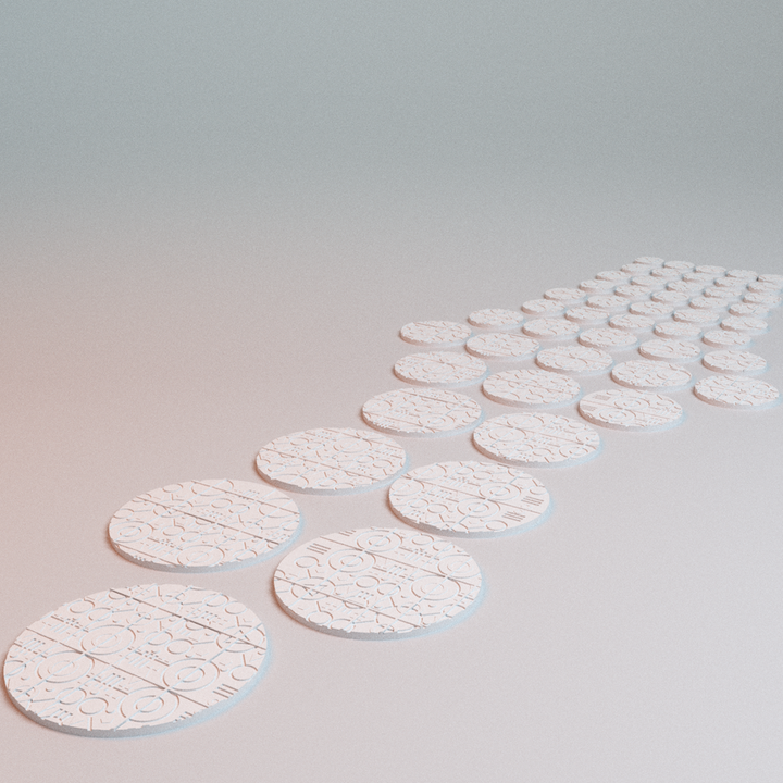 Corvus Games Terrain 3D printable NekroWorld miniatures bases for 28mm -  32mm scifi tabletop wargaming