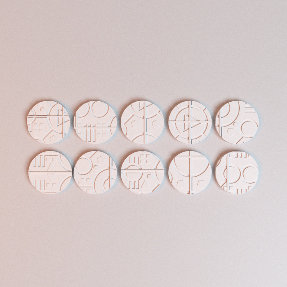 Corvus Games Terrain 3D printable NekroWorld miniatures bases for 28mm -  32mm scifi tabletop wargaming