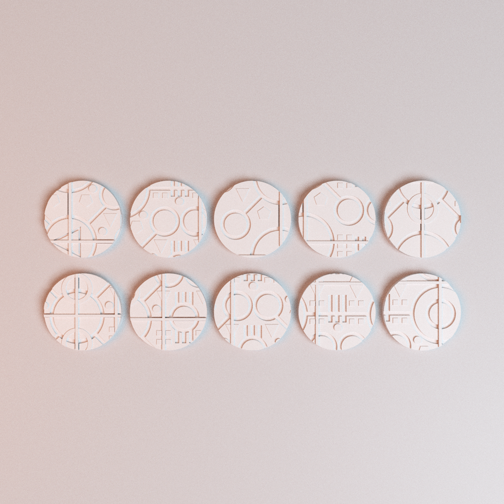 Corvus Games Terrain 3D printable NekroWorld miniatures bases for 28mm -  32mm scifi tabletop wargaming