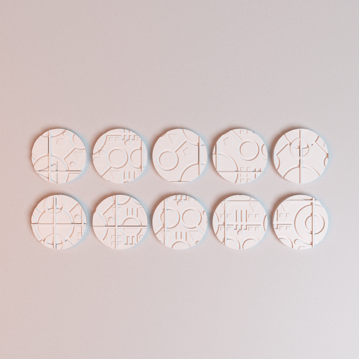 Corvus Games Terrain 3D printable NekroWorld miniatures bases for 28mm -  32mm scifi tabletop wargaming