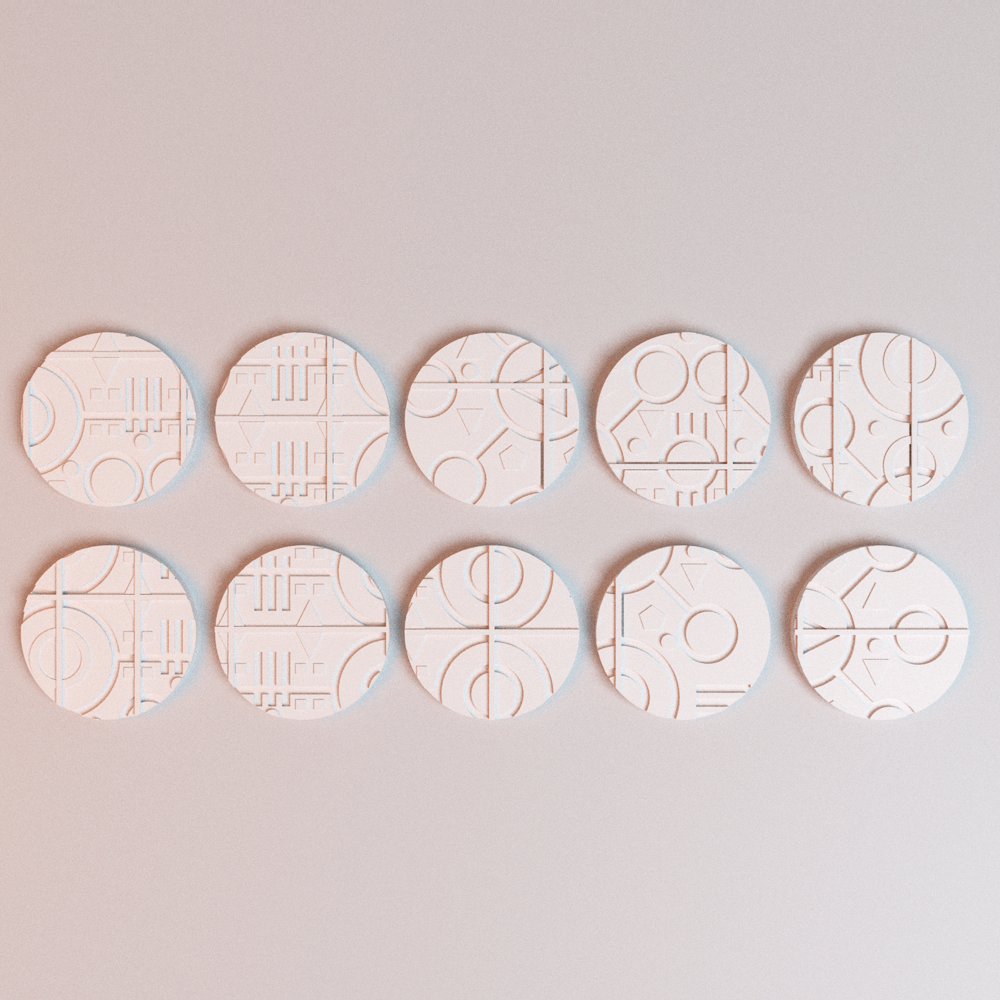Corvus Games Terrain 3D printable NekroWorld miniatures bases for 28mm -  32mm scifi tabletop wargaming