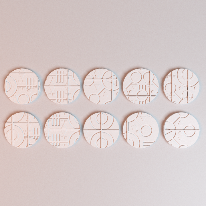 Corvus Games Terrain 3D printable NekroWorld miniatures bases for 28mm -  32mm scifi tabletop wargaming