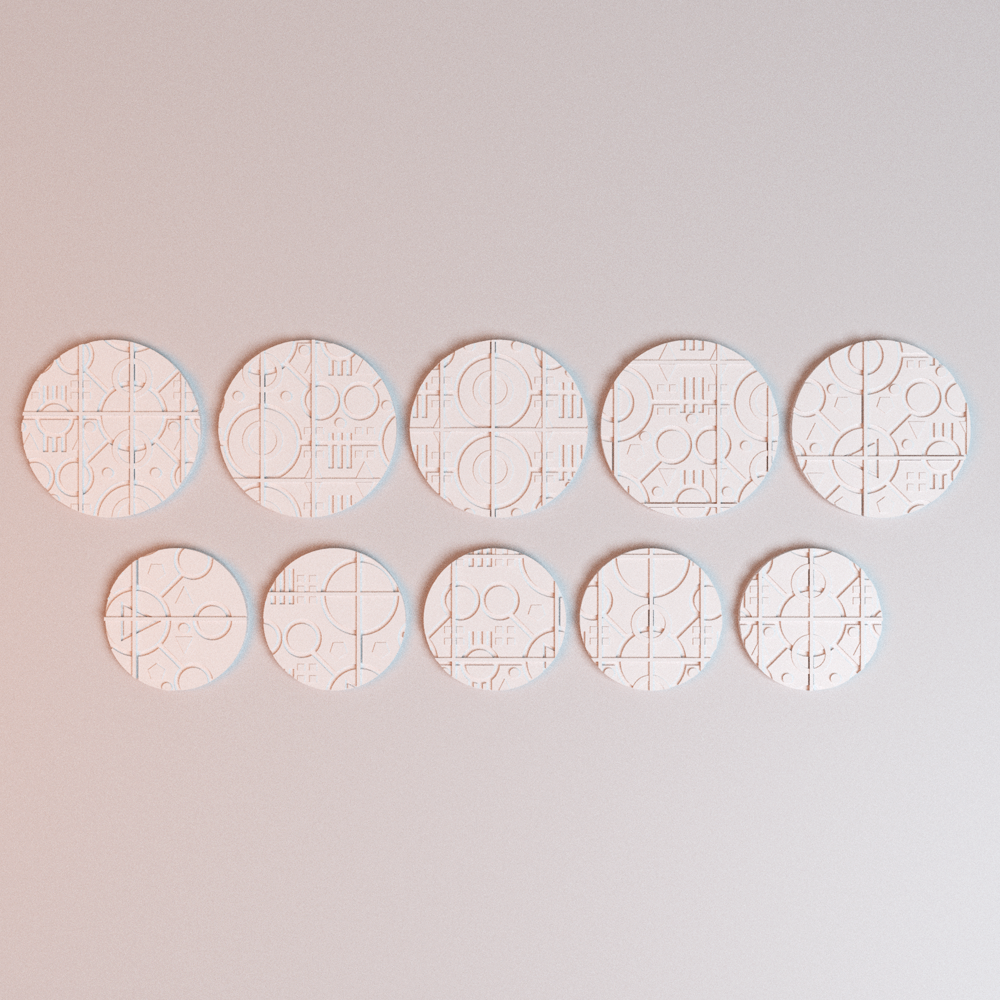 Corvus Games Terrain 3D printable NekroWorld miniatures bases for 28mm -  32mm scifi tabletop wargaming