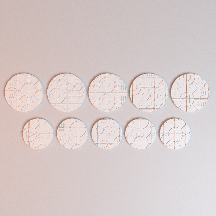Corvus Games Terrain 3D printable NekroWorld miniatures bases for 28mm -  32mm scifi tabletop wargaming