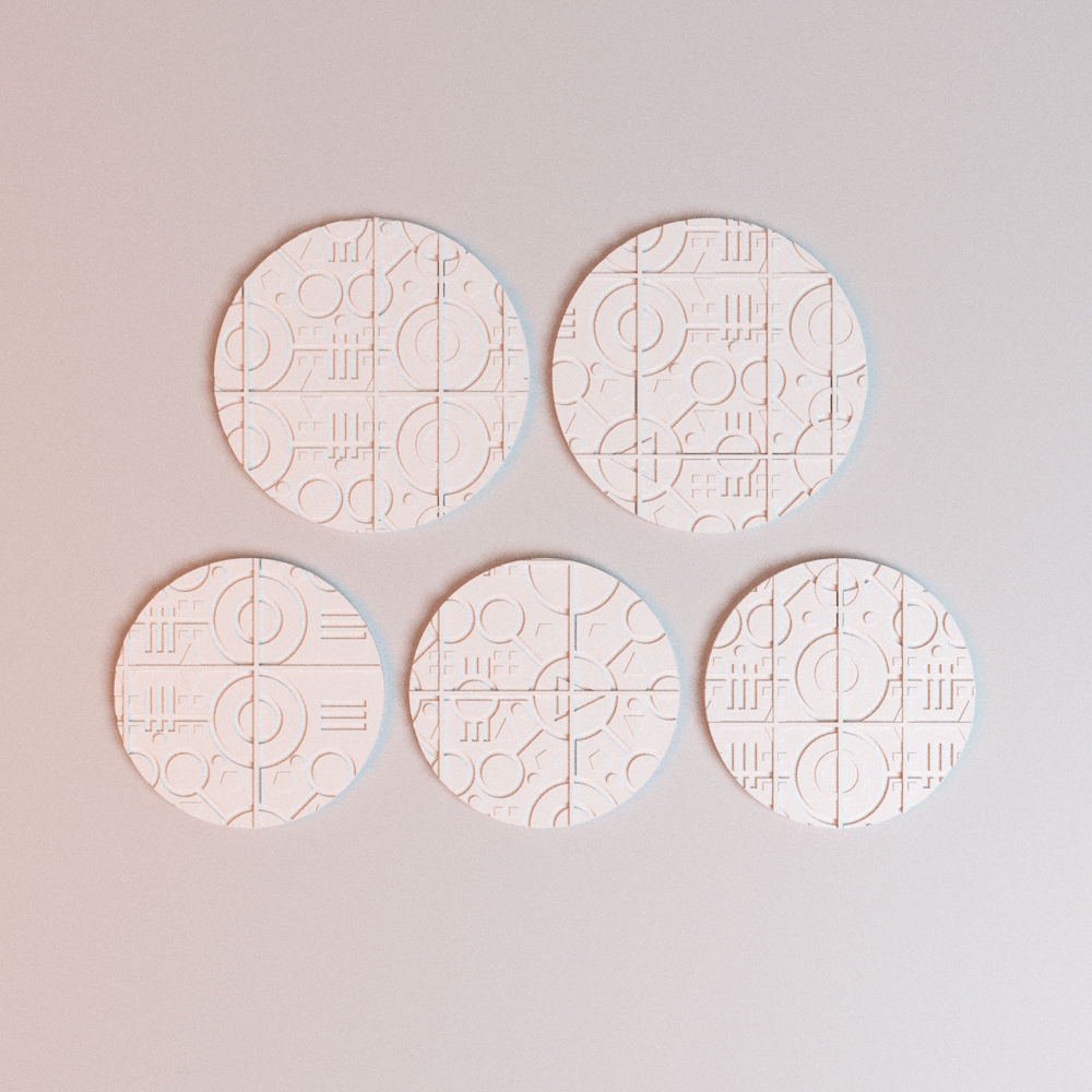 Corvus Games Terrain 3D printable NekroWorld miniatures bases for 28mm -  32mm scifi tabletop wargaming
