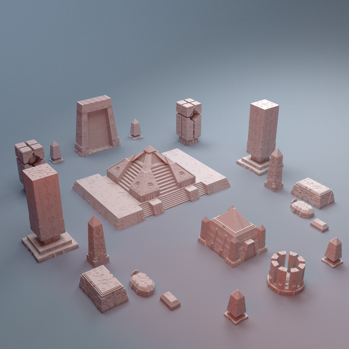 Corvus Games Terrain 3D printable NekroWorld terrain for 28mm - 40mm grimdark scifi tabletop wargaming