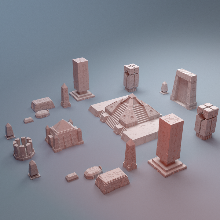 Corvus Games Terrain 3D printable NekroWorld terrain for 28mm - 40mm grimdark scifi tabletop wargaming