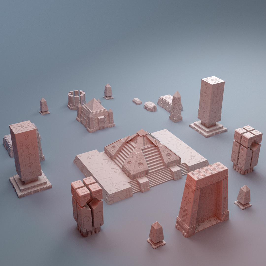 Corvus Games Terrain 3D printable NekroWorld terrain for 28mm - 40mm grimdark scifi tabletop wargaming
