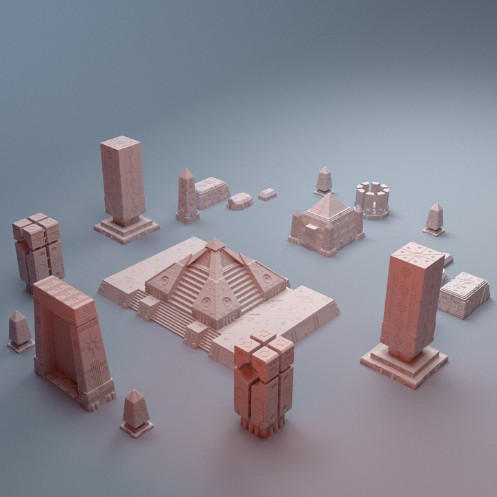 Corvus Games Terrain 3D printable NekroWorld terrain for 28mm - 40mm grimdark scifi tabletop wargaming
