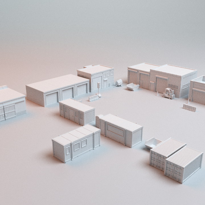 Corvus Games Terrain 3D printable Phase 8 Bundle for 28mm - 32mm scale urban heroic tabletop wargaming