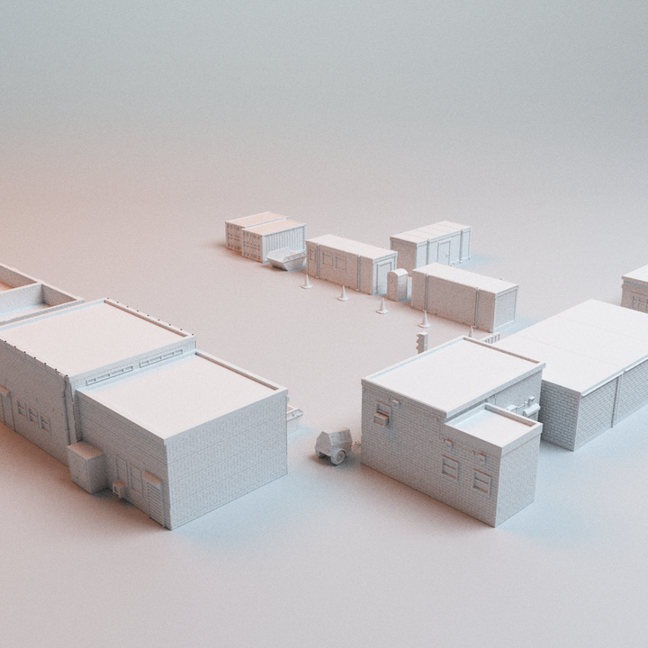 Corvus Games Terrain 3D printable Phase 8 Bundle for 28mm - 32mm scale urban heroic tabletop wargaming