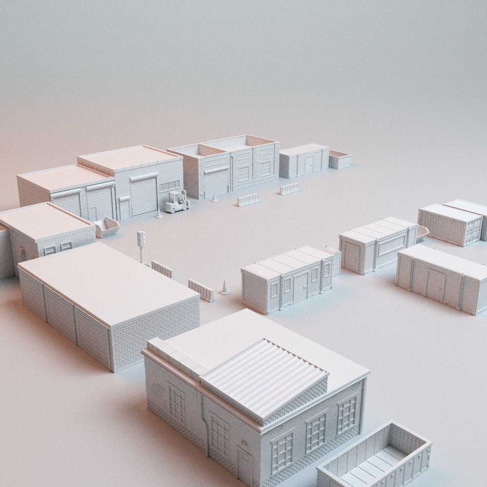 Corvus Games Terrain 3D printable Phase 8 Bundle for 28mm - 32mm scale urban heroic tabletop wargaming