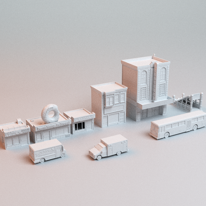 Corvus Games Terrain 3D printable Playon Protocol Bundle for 32mm - 40mm super heroic scifi tabletop wargaming