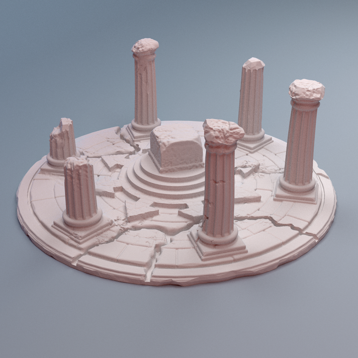Corvus Games Terrain 3D printable Sigillum Maleficis Chaos Altar terrain for 28mm - 40mm fantasy tabletop wargaming