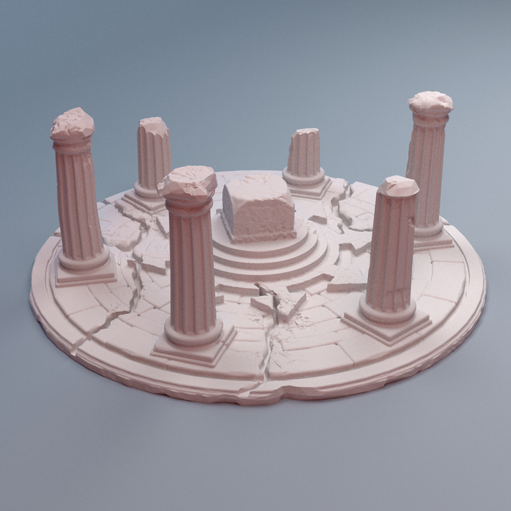 Corvus Games Terrain 3D printable Sigillum Maleficis Chaos Altar terrain for 28mm - 40mm fantasy tabletop wargaming