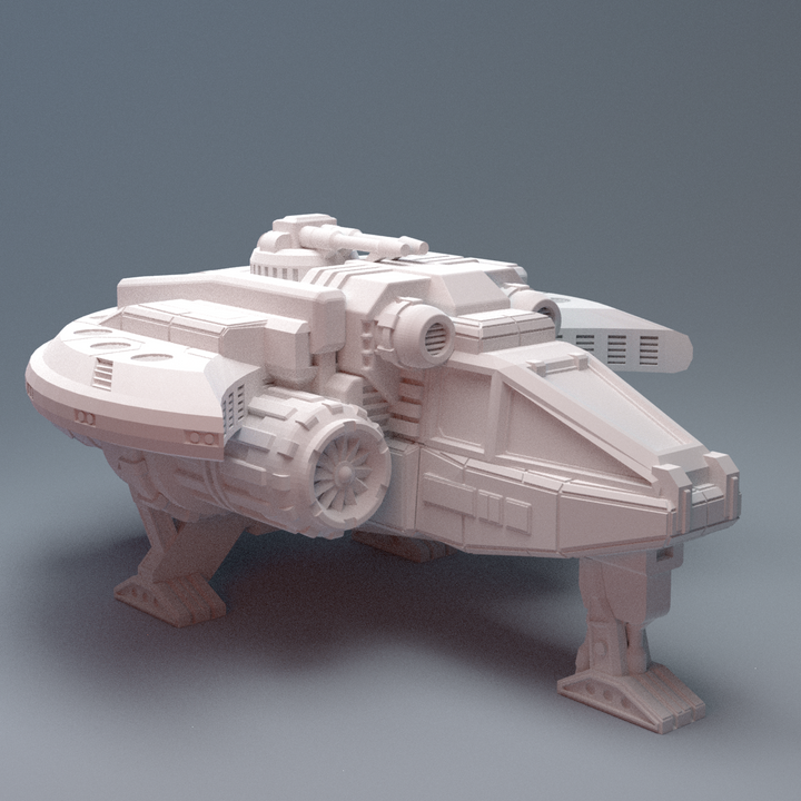 Corvus Games Terrain 3D printable Smugglers Ship for 28mm - 34mm scifi tabletop wargaming