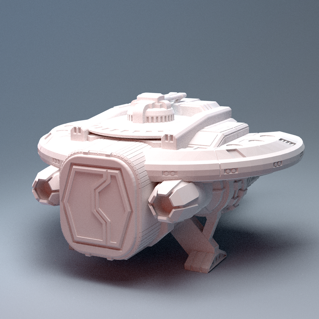 Corvus Games Terrain 3D printable Smugglers Ship for 28mm - 34mm scifi tabletop wargaming