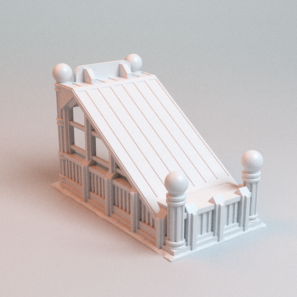Corvus Games Terrain 3D printable Subway Entrance for 32mm - 40mm super heroic scifi tabletop wargaming