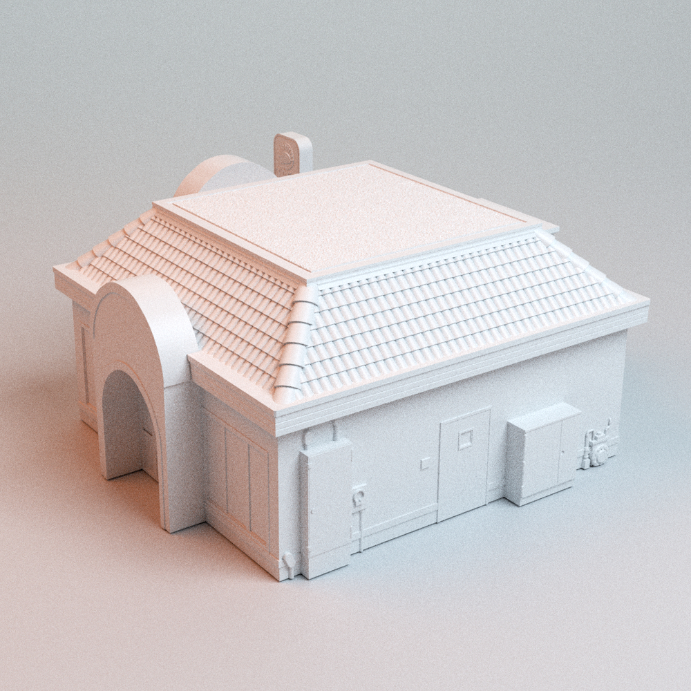 Corvus Games Terrain 3D printable Taco Boutit Restaurant for 32mm - 40mm super heroic scifi tabletop wargaming