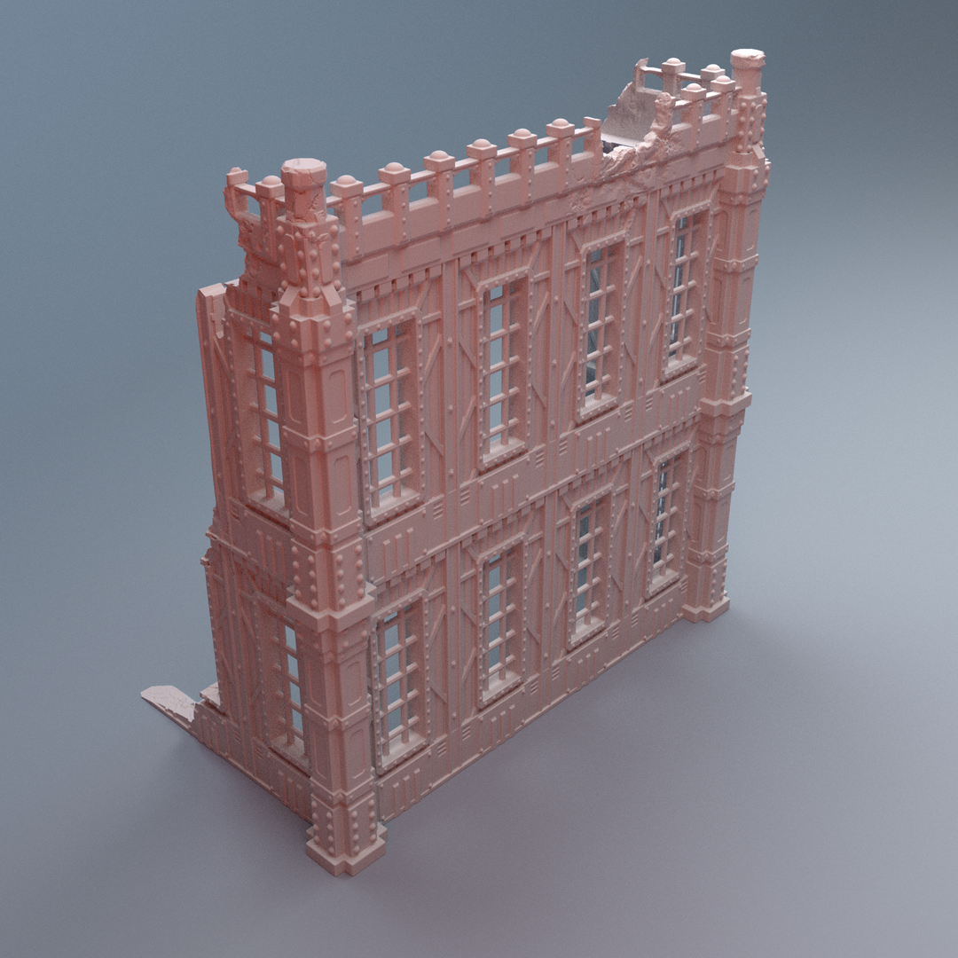Corvus Games Terrain 3D printable TertiusB Ruins terrain for 28mm - 40mm grimdark scifi tabletop wargaming