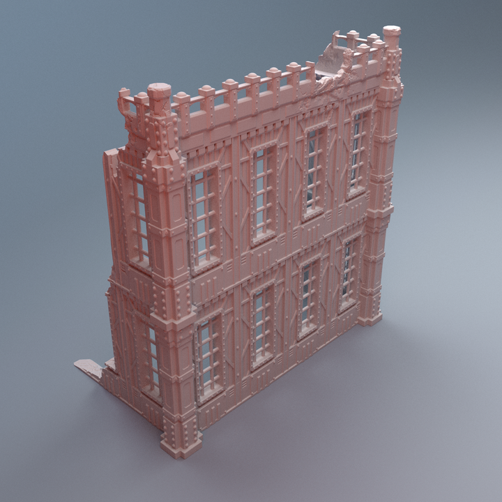 Corvus Games Terrain 3D printable TertiusB Ruins terrain for 28mm - 40mm grimdark scifi tabletop wargaming
