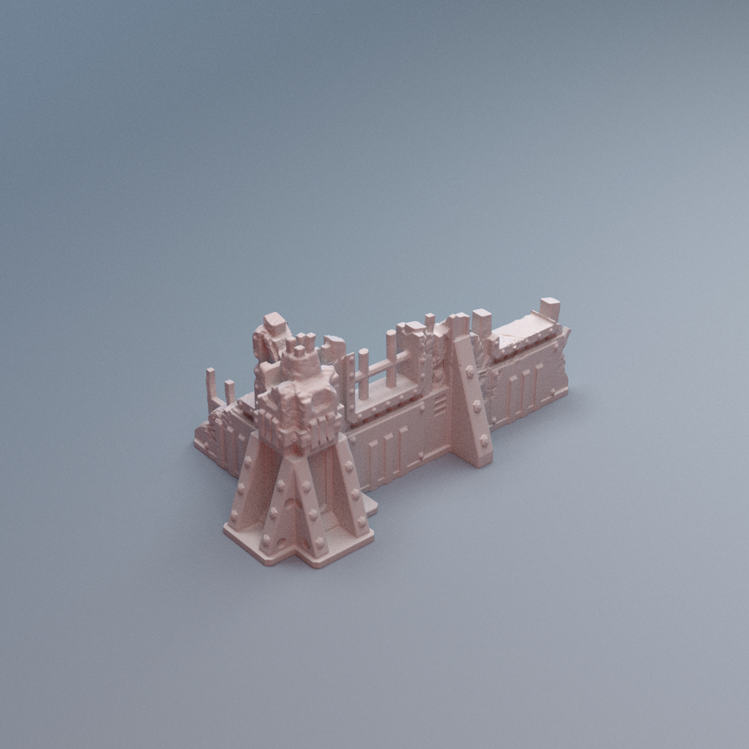 Corvus Games Terrain 3D printable TertiusB Ruins terrain for 28mm - 40mm grimdark scifi tabletop wargaming