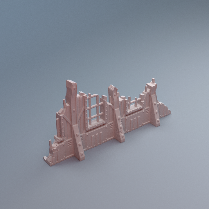 Corvus Games Terrain 3D printable TertiusB Ruins terrain for 28mm - 40mm grimdark scifi tabletop wargaming