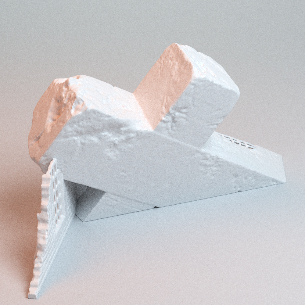 Corvus Games Terrain 3D printable Trench Wars Fallen Cross for 28mm - 32mm scifi tabletop wargaming
