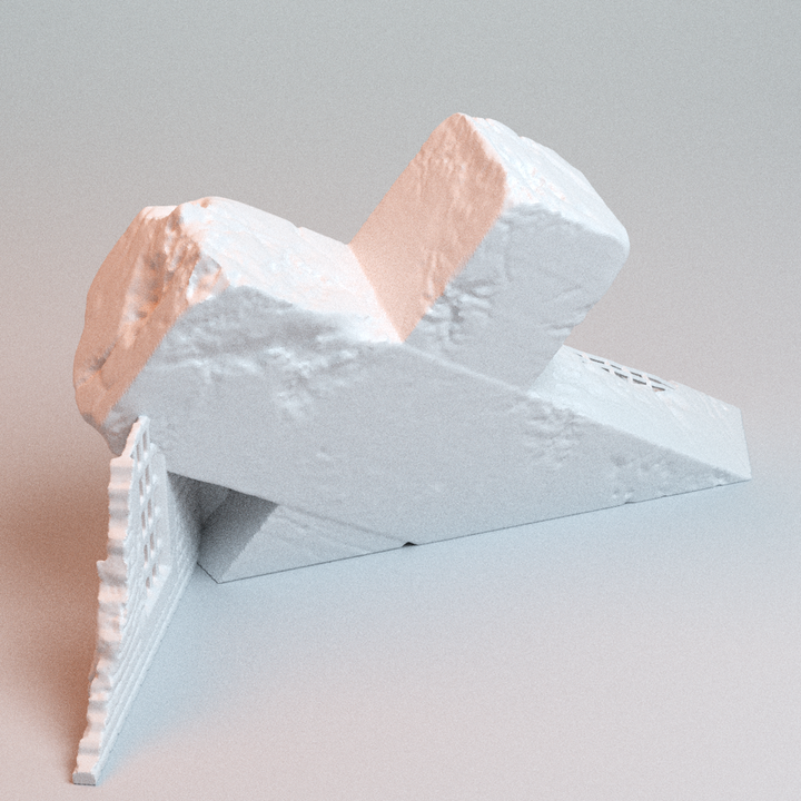 Corvus Games Terrain 3D printable Trench Wars Fallen Cross for 28mm - 32mm scifi tabletop wargaming