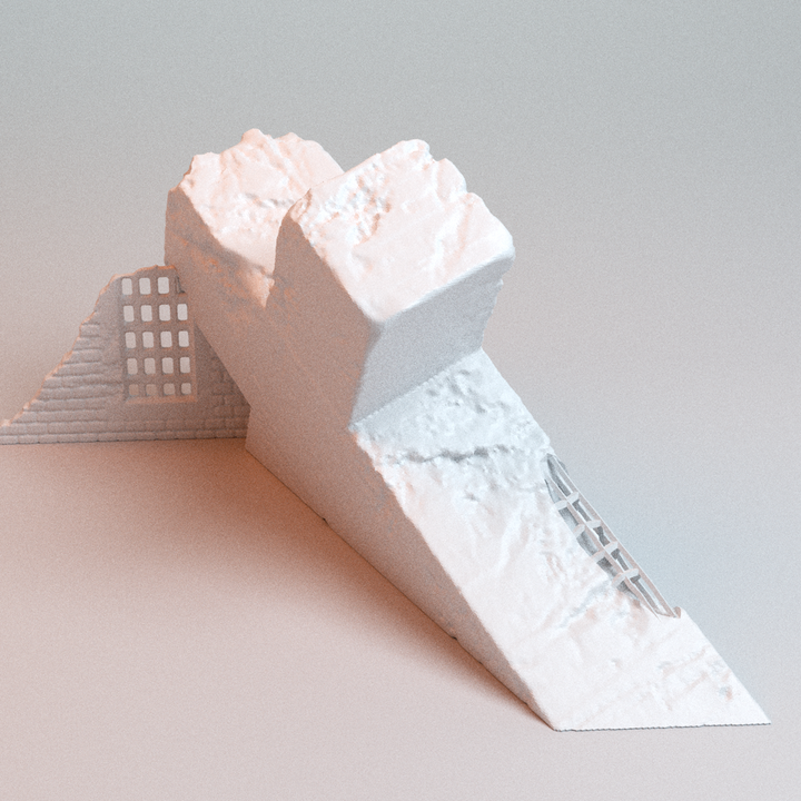 Corvus Games Terrain 3D printable Trench Wars Fallen Cross for 28mm - 32mm scifi tabletop wargaming