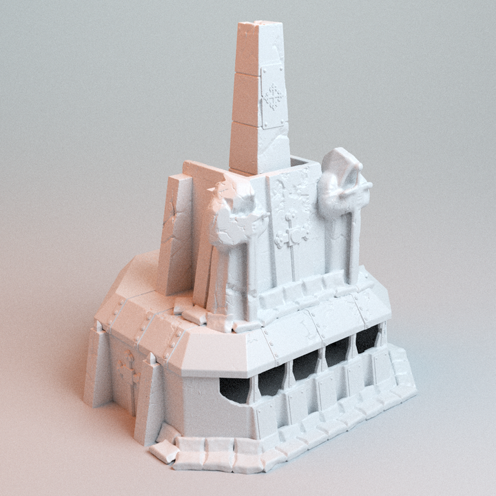 Corvus Games Terrain 3D printable Trench Wars Large Bunker for 28mm - 32mm scifi tabletop wargaming