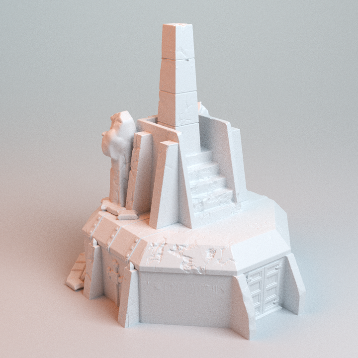 Corvus Games Terrain 3D printable Trench Wars Large Bunker for 28mm - 32mm scifi tabletop wargaming