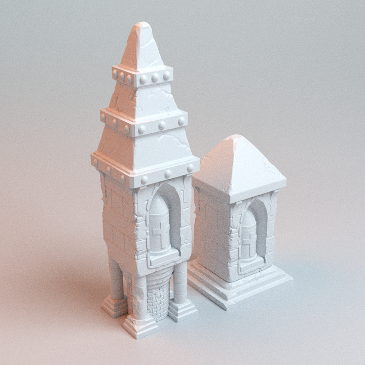 Corvus Games Terrain 3D printable Trench Wars Large Pilgrims Shrine for 28mm - 32mm scifi tabletop wargaming