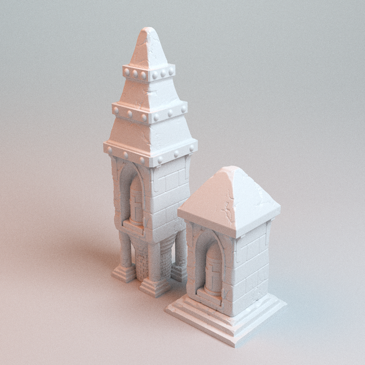 Corvus Games Terrain 3D printable Trench Wars Large Pilgrims Shrine for 28mm - 32mm scifi tabletop wargaming