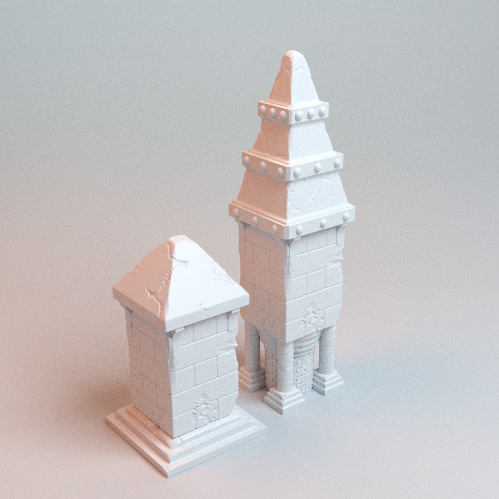 Corvus Games Terrain 3D printable Trench Wars Large Pilgrims Shrine for 28mm - 32mm scifi tabletop wargaming