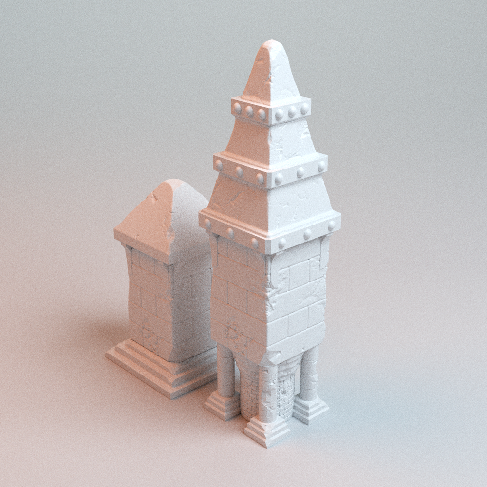 Corvus Games Terrain 3D printable Trench Wars Large Pilgrims Shrine for 28mm - 32mm scifi tabletop wargaming