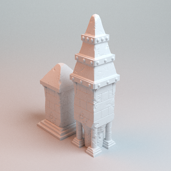 Corvus Games Terrain 3D printable Trench Wars Large Pilgrims Shrine for 28mm - 32mm scifi tabletop wargaming