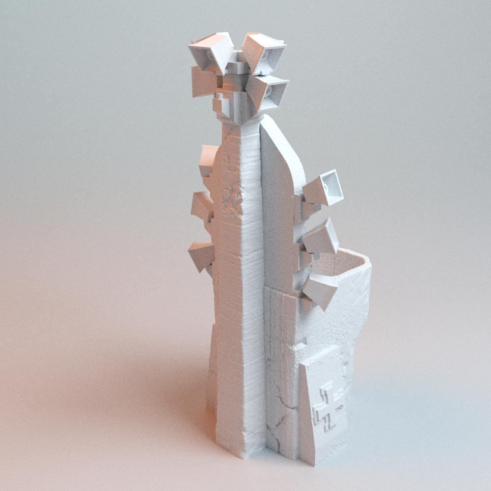 Corvus Games Terrain 3D printable Trench Wars Speaker Pulpit for 28mm - 32mm scifi tabletop wargaming