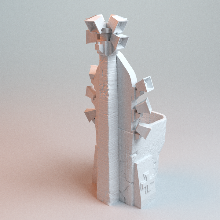 Corvus Games Terrain 3D printable Trench Wars Speaker Pulpit for 28mm - 32mm scifi tabletop wargaming