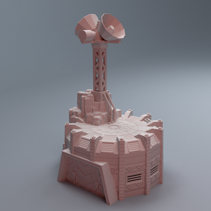 Corvus Games Terrain 3D printable Turkana Plains Bunker for 32mm - 40mm super heroic scifi tabletop wargaming