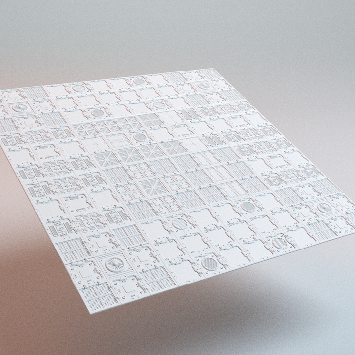 Corvus Games Terrain 3D printable UnderNidus Mortis Floors for 28mm - 32mm grimdark scifi tabletop wargaming