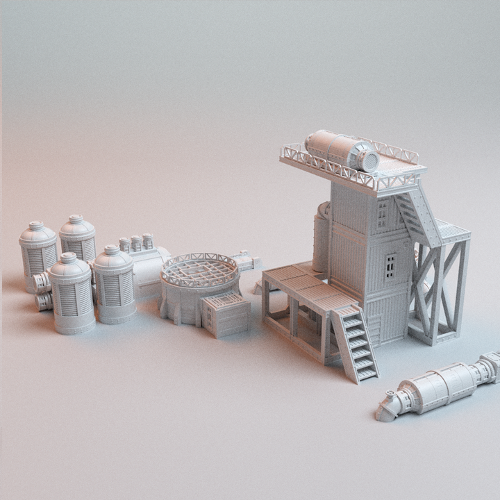 Corvus Games Terrain 3D printable UnderNidus Renderworks for 28mm - 32mm grimdark scifi tabletop wargaming