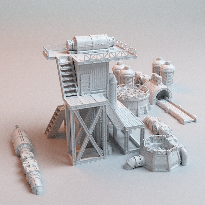 Corvus Games Terrain 3D printable UnderNidus Renderworks for 28mm - 32mm grimdark scifi tabletop wargaming
