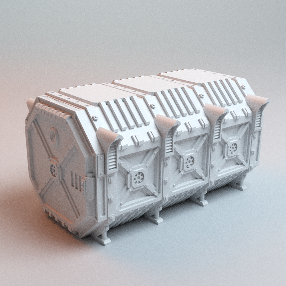 Corvus Games Terrain 3D printable UnderNidus Trainyard for 28mm - 32mm grimdark scifi tabletop wargaming